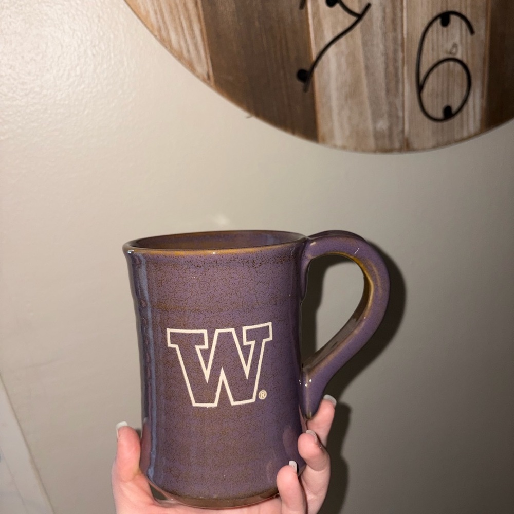 Elegant Purple Mug with Handle